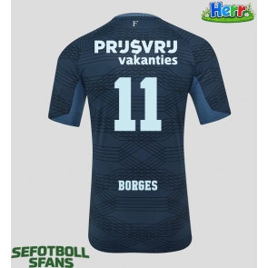 Feyenoord Goncalo Borges #11 Bortatröja 2025-26 Kortärmad